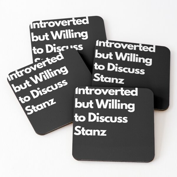 Item preview, Introverted but Willing to Discuss Stanz designed and sold by LAST WEEK'S STOLEN AESTHETICS.