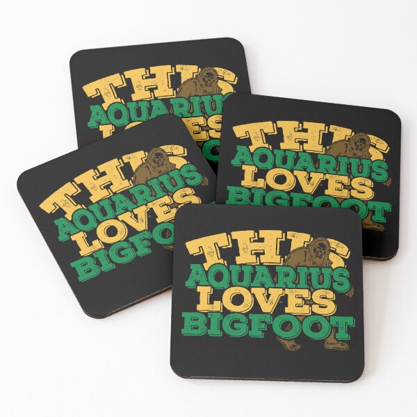 Item preview, Horoscope Zodiac Sign Aquarius Loves Bigfoot designed and sold by TheCrazyBear.