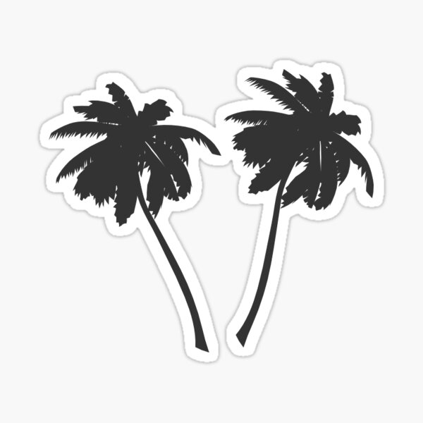 palm trees Sticker