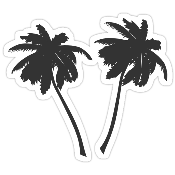 palm trees stickers by emilyweis1001 redbubble