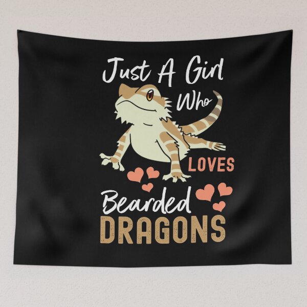 Item preview, just a girl who loves bearded dragons, dragon lover designed and sold by PRINTED ..