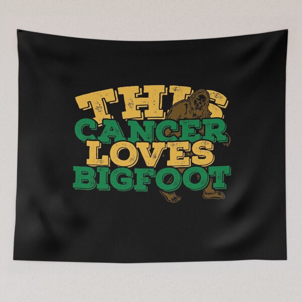 Item preview, Horoscope Zodiac Sign Cancer Loves Bigfoot designed and sold by TheCrazyBear.