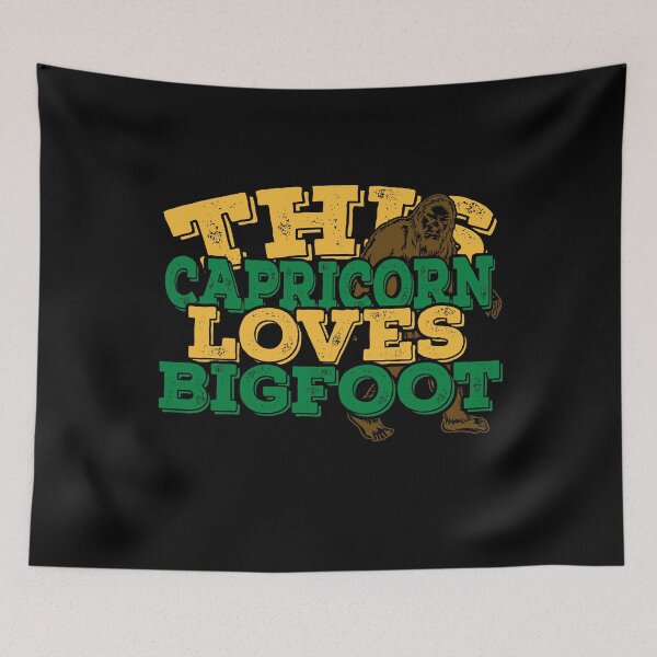 Item preview, Horoscope Zodiac Sign Capricorn Loves Bigfoot designed and sold by TheCrazyBear.