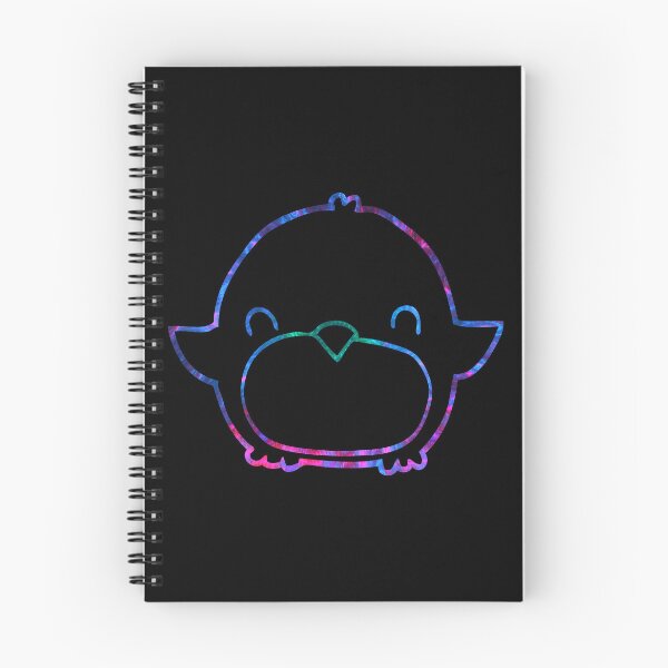 Item preview, psychedelic rainbow baby penguin chick outline designed and sold by Zevy-Darling.