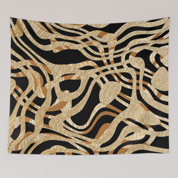 Item preview, Gold 3D abstract metallic curves designed and sold by bradm50.