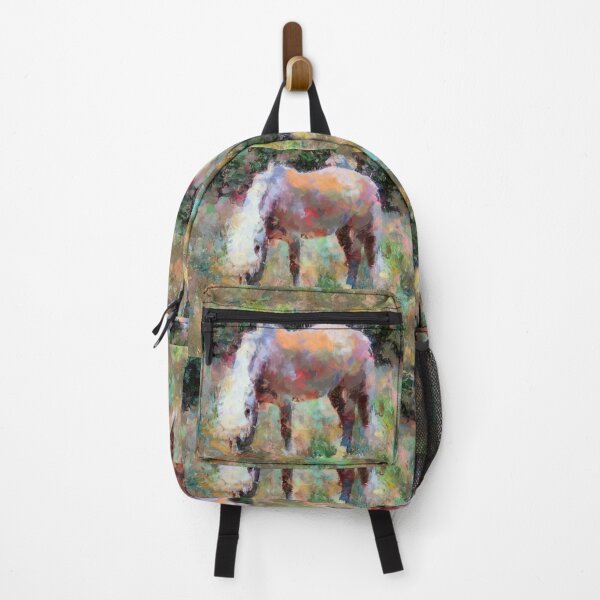 Item preview, Haflinger Horse grazing in a Field of Wildflowers designed and sold by JanineRileyArt.