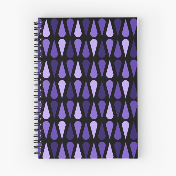 Item preview, Retro Midcentury Teardrops Black Indigo designed and sold by thepixelgarden.