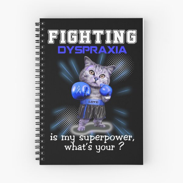 Item preview, Funny Cat Fighting Dyspraxia Is My Superpower What's Your designed and sold by Kohend.