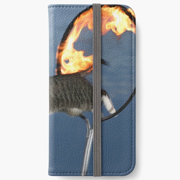 Key West Kitty Fire Jumping iPhone Wallet