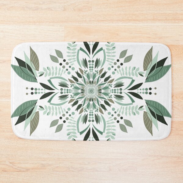 Item preview, Mint Symmetrical Mandala designed and sold by WalkSimplyArt.
