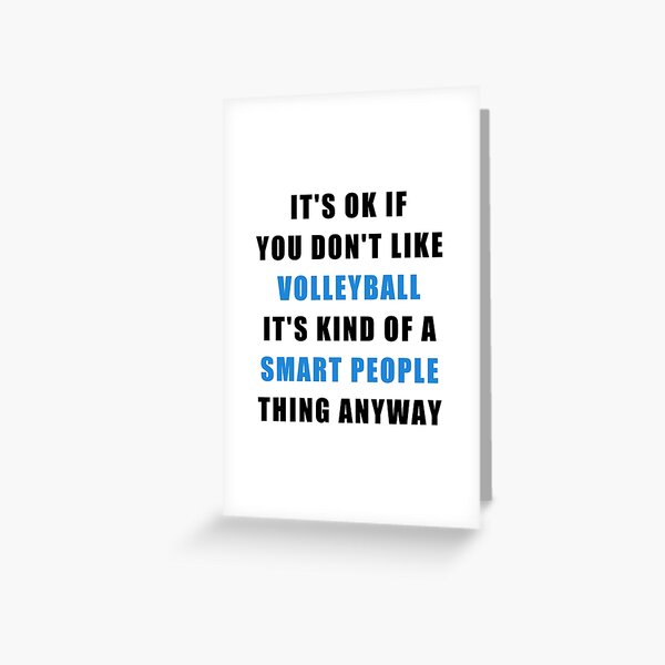 Ligma Balls Funny Pun Volleyball Fan Quote Gift Greeting Card by Jeff  Creation