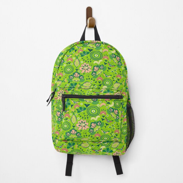 Item preview, Floral folk, Green flowers on a green background designed and sold by Alex  Blud.