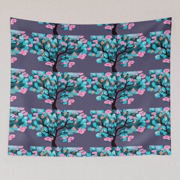 Item preview, aesthetic tree graphic colorful designed and sold by HibiscusHeron.