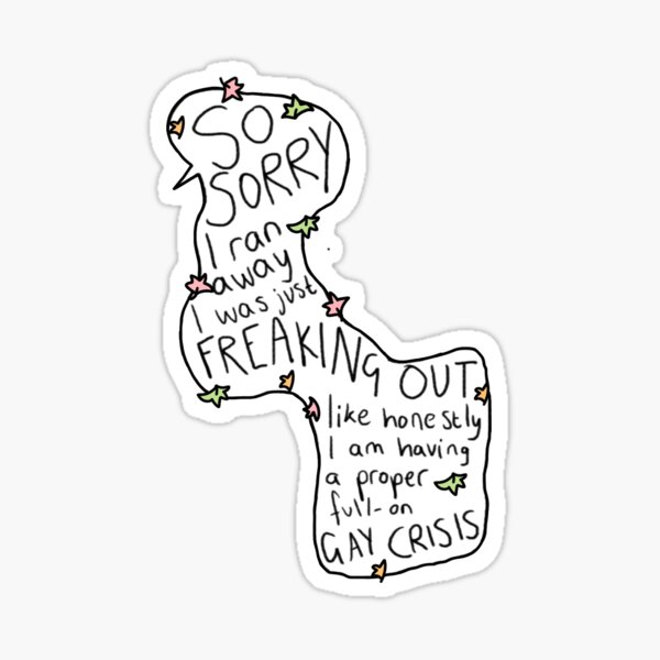 Vista previa del artículo con la obra «"Crisis gay" Heartstopper», diseñado y vendido por jamierz.