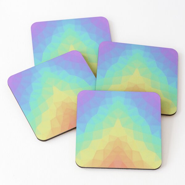 Item preview, Rainbow abstract piramid designed and sold by GeoFormsArt.