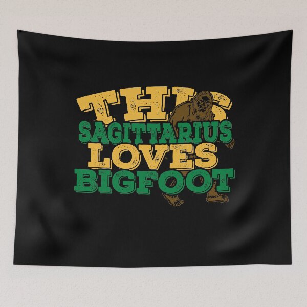 Item preview, Horoscope Zodiac Sign Sagittarius Loves Bigfoot designed and sold by TheCrazyBear.