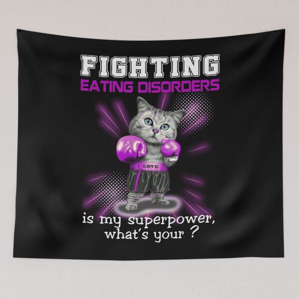 Item preview, Funny Cat Fighting Eating disorders Is My Superpower What's Your designed and sold by Kohend.