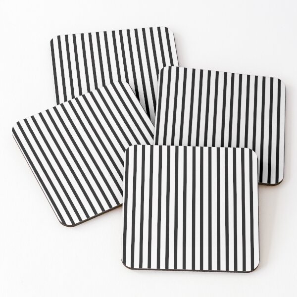Item preview, Black And White Vertical Striped designed and sold by OutcastBrain.