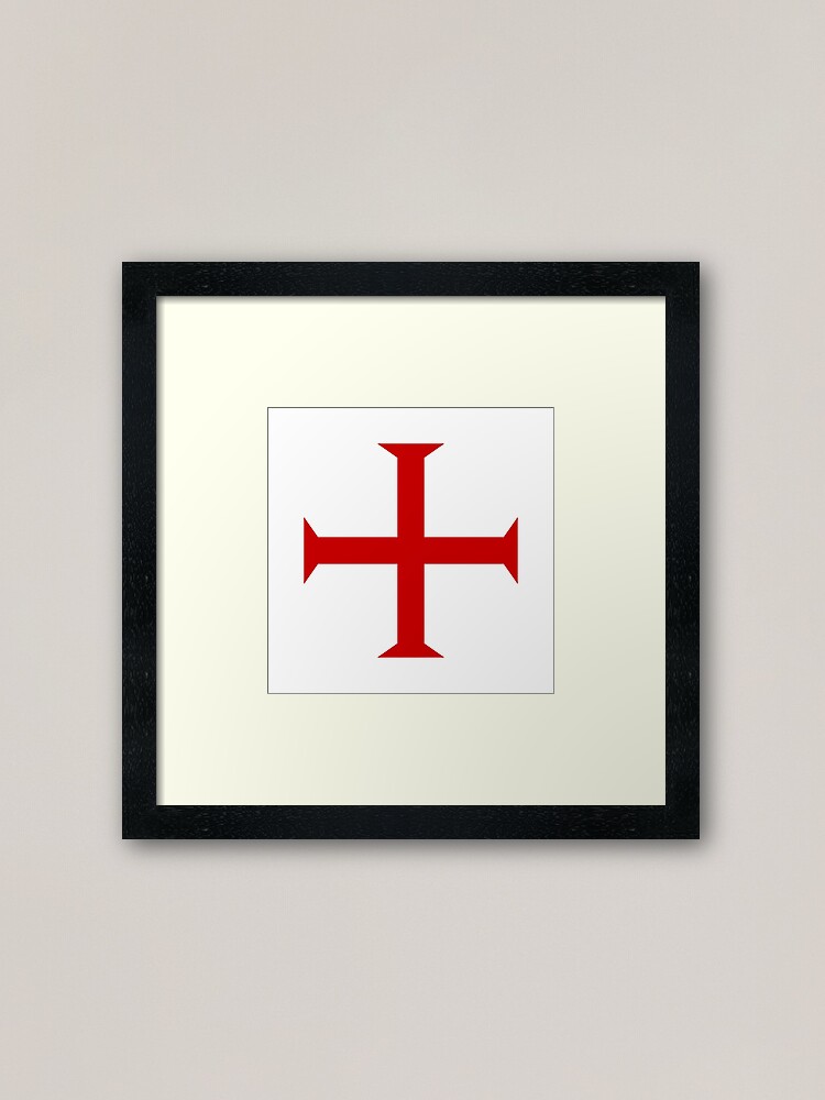 Knights Templar Framed Art Print By Geek Chic Redbubble