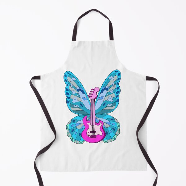 Item preview, Guitar with Blue Butterfly Wings designed and sold by LadyLynnsCrafts.