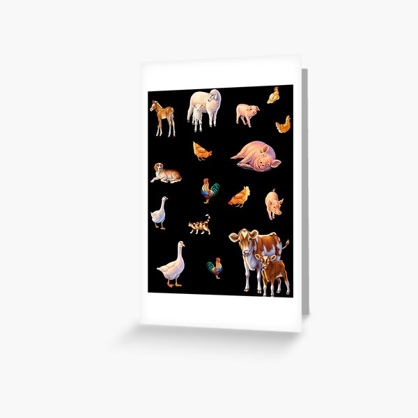 Life On The Farm Greeting Card
