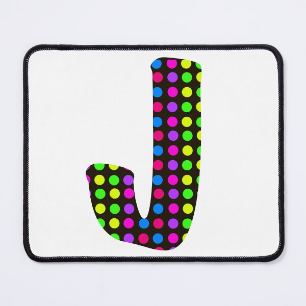 Artikelvorschau, RETRO INITIAL „J“ POLKA PUNKT entworfen und verkauft von StudioNeely.