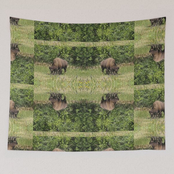 Item preview, Tatanka Bison Reflections in the Grass-Photo Custer State Park designed and sold by 69Designs-MP.