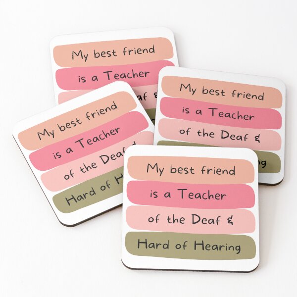 Item preview, My best friend is a teacher of the deaf and hard of hearing designed and sold by Hear4theEars.