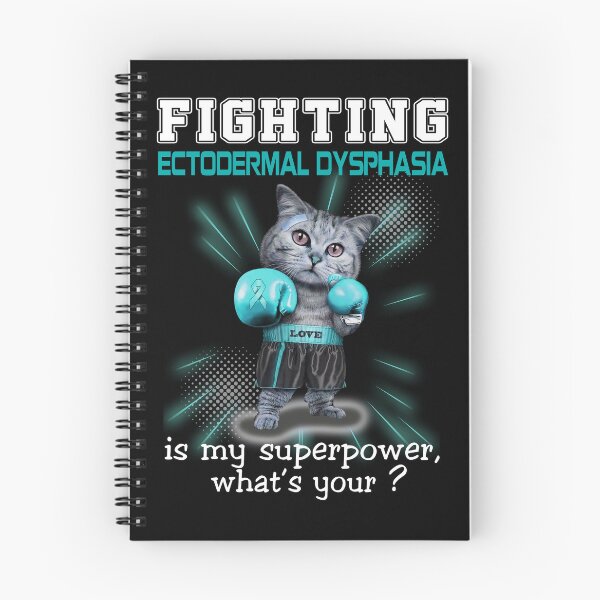 Item preview, Funny Cat Fighting Ectodermal Dysphasia Is My Superpower What's Your designed and sold by Kohend.