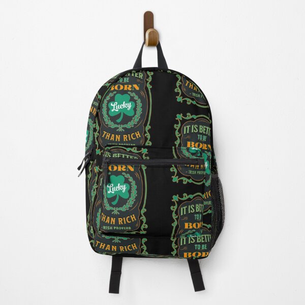 Item preview, Irish Proverb - It Is Better To Be Born Lucky Than Rich designed and sold by IrishProverbs.