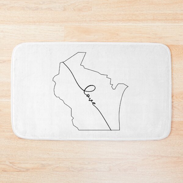 Item preview, Wisconsin Is Love - Wisconsin Home State Outline  designed and sold by EpicCreation.