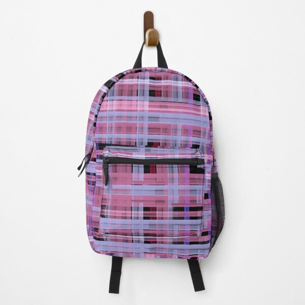 Item preview, Glitchy Plaid Pink Purple and Black Seamless Pattern designed and sold by rhombusOnion.