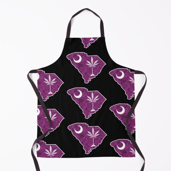 Item preview, Hot pink Camo South Carolina State Flag Stoner Parody-Marijuana Leaf-White Outline  designed and sold by YomeHayin.
