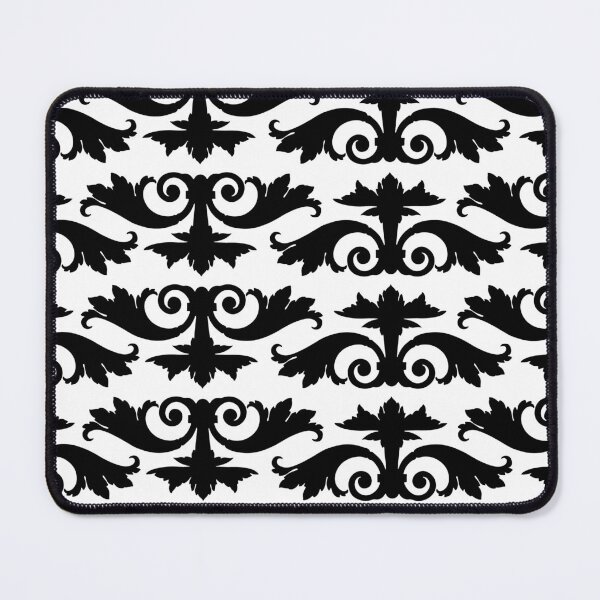 Item preview, Black Geometric Damask Pattern V4 designed and sold by PressedOak.