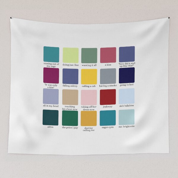 Item preview, the killers mr brightside color palette designed and sold by kdierksart.