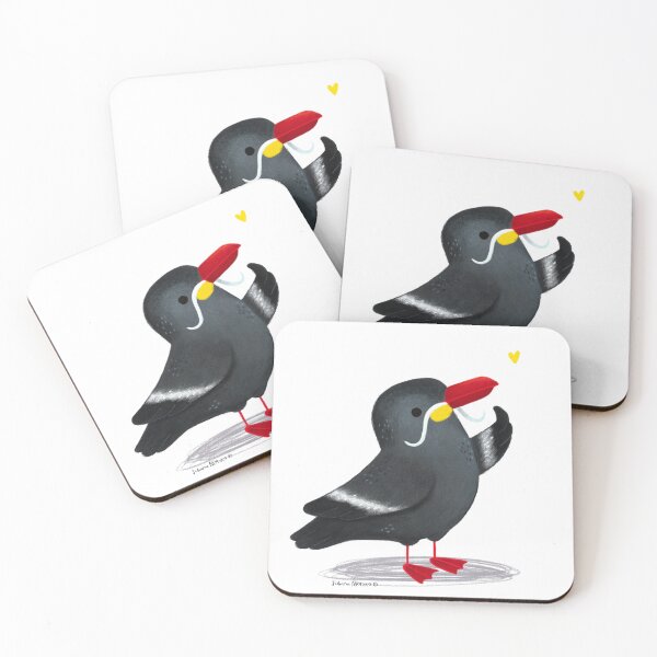 Item preview, Inca Tern Bird with yellow heart designed and sold by julianamotzko.