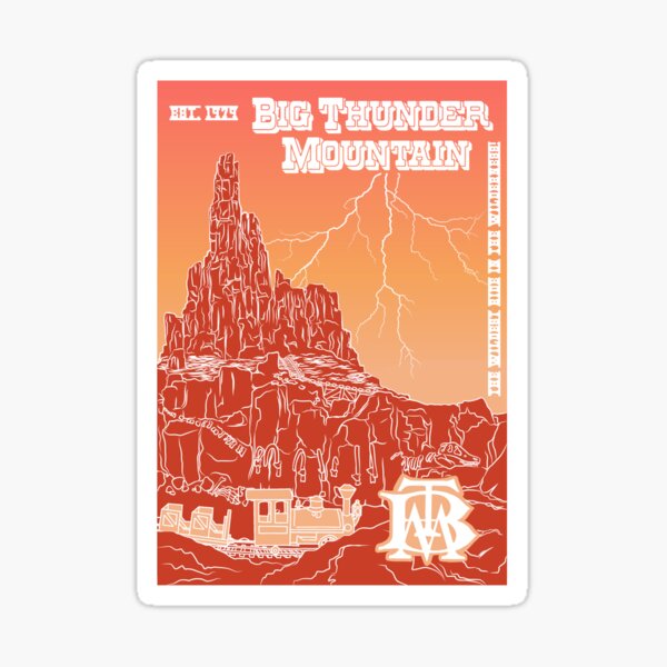 Item preview, Big Thunder Mountain Poster designed and sold by Cammi Friederichs.