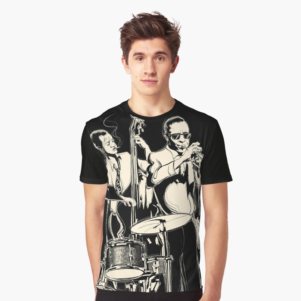 "Jazz Band" Tshirt for Sale by traumfaenger Redbubble trumpet