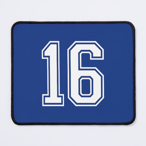 Item preview, Retro White Number 16 - Jersey Shirt designed and sold by PulpTrends.