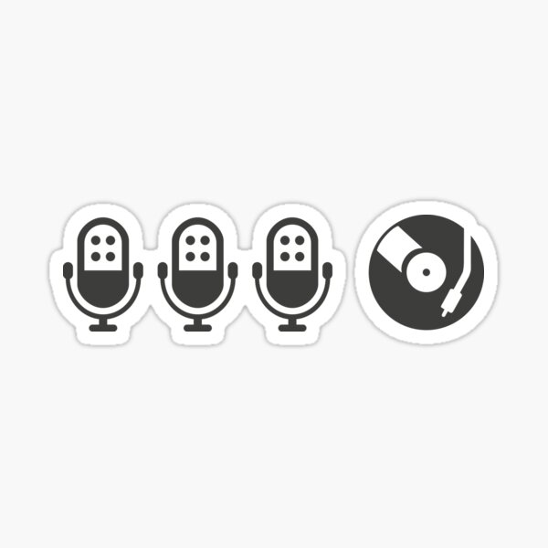 3MCs & 1DJ Sticker