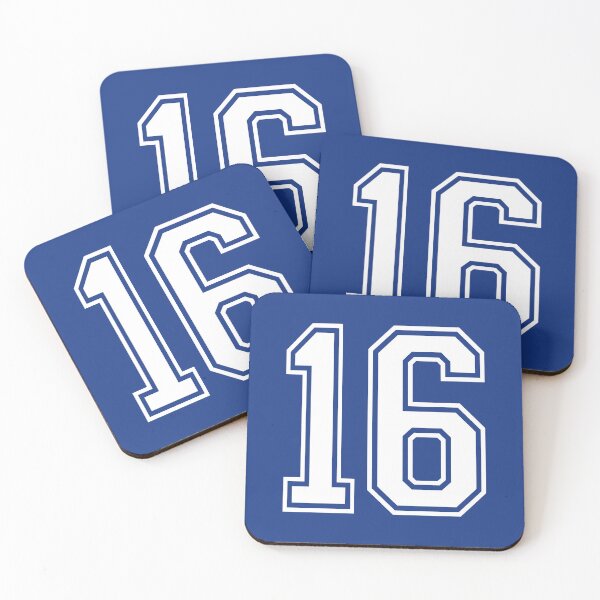 Item preview, Retro White Number 16 - Jersey Shirt designed and sold by PulpTrends.