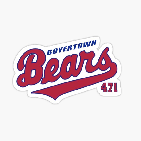 Boyertown Legion Baseball Bears 'B' Red Sticker for Sale by maddibowman