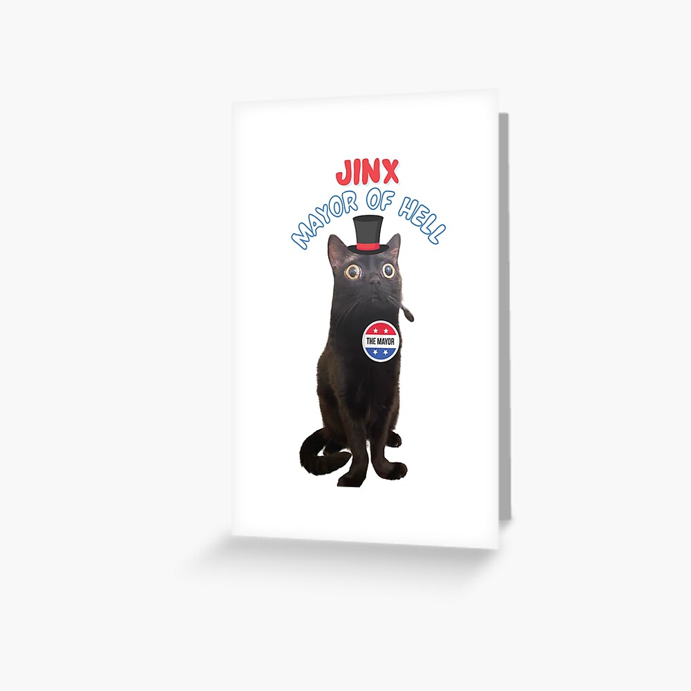 Jinx The Cat classic t shirt | Jinx The Cat mayor of hell Tee and sticker