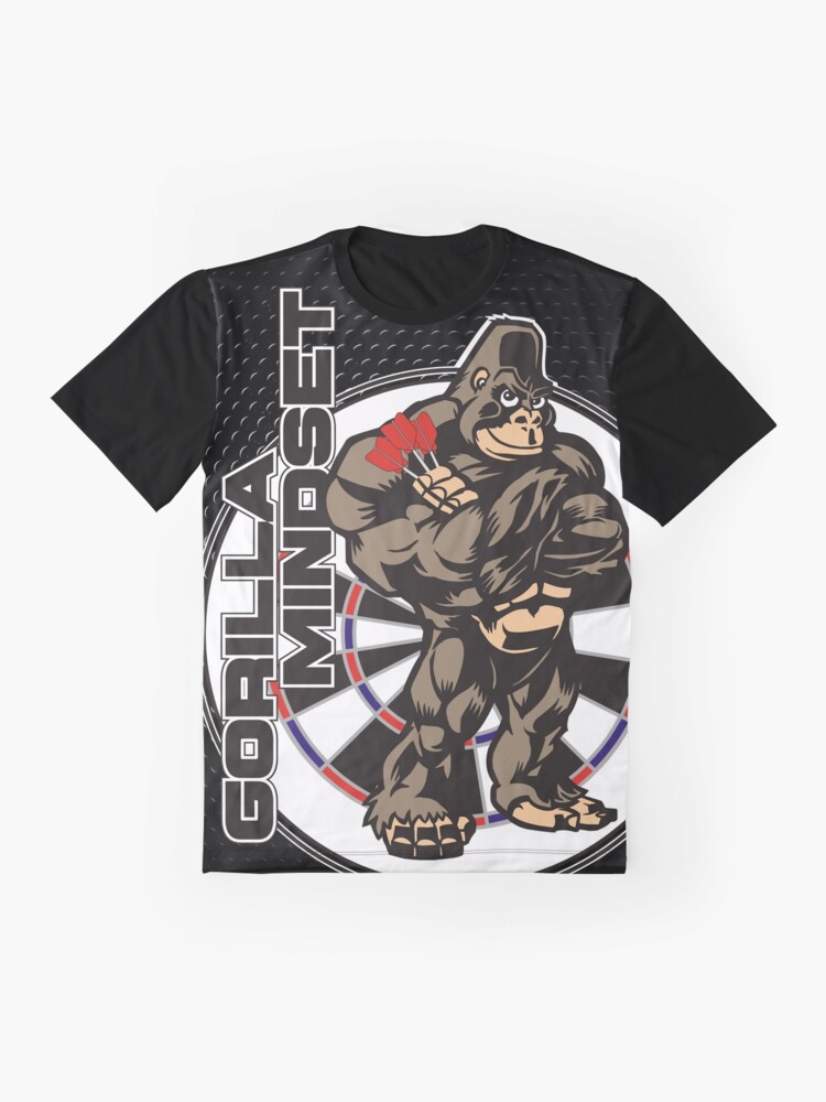 Alternate view of Gorilla Mindset Darts Shirt Graphic T-Shirt