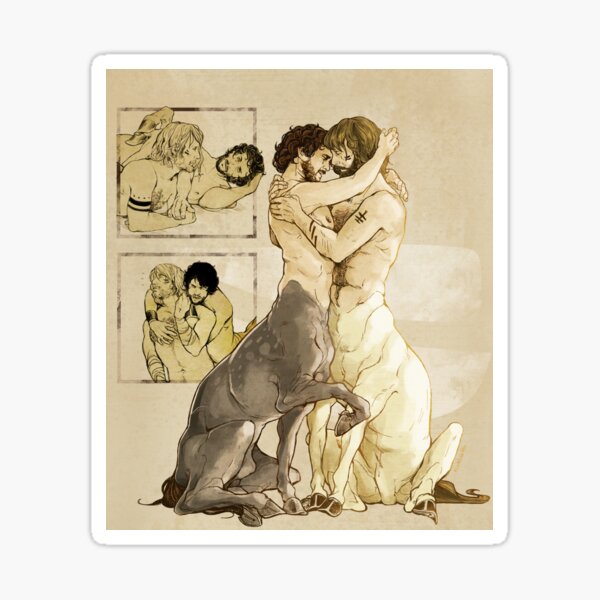 Tristan and Galahad Sticker