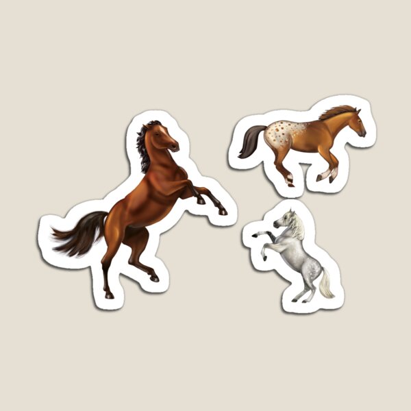 Three Horses Magnet