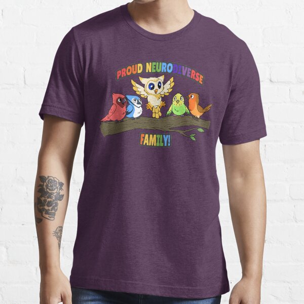 Neurodiverse Family Birds Essential T-Shirt
