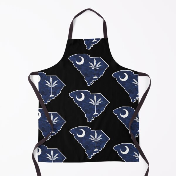 Item preview, Dark Blue Camo South Carolina State Flag Stoner Parody-Marijuana Leaf-White Outline  designed and sold by YomeHayin.
