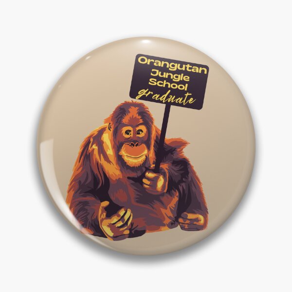 Item preview, Orangutan Jungle School Graduate designed and sold by Unhinged Heather.