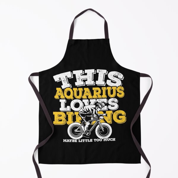 Item preview, Horoscope Zodiac Sign Aquarius Loves Biking designed and sold by TheCrazyBear.